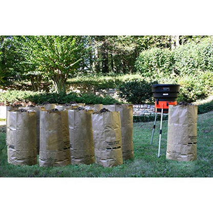 Yard Force YF8000LS Electric Leaf Mulcher/Shredder with Bonus Accessory Kit, One Size, Black/Orange