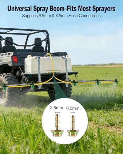 6-Nozzle Sprayer Boom Kit, 122" Folding Spray Boom for ATV & UTV