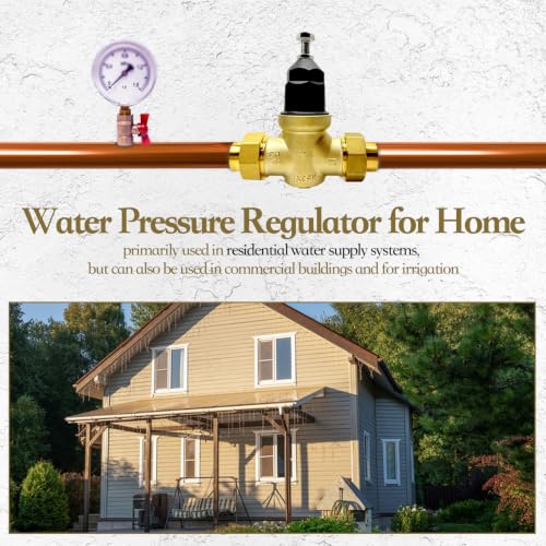 Pressure Reducing Valve 1 inch, Water Pressure Regulator for Home