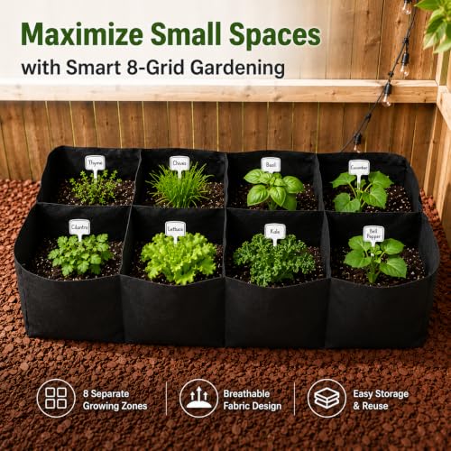 Gardzen 2 Pack Fabric Raised Garden Beds - size: 3Feet x 6Feet