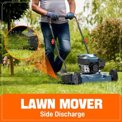 SENIX Gas Lawn Mower, 20" 144 cc Push Mower,cortadora de pasto
