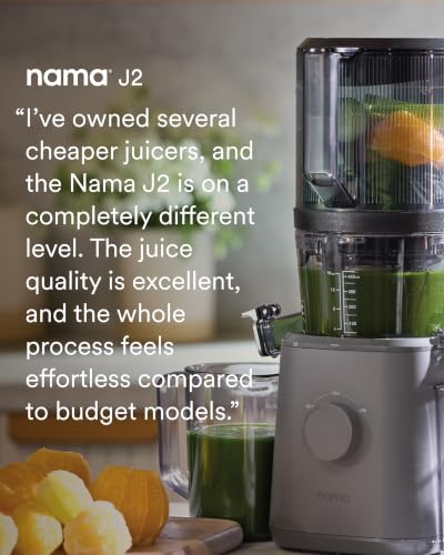 Nama J2 - Cold Press Juicer - Hands-Free - Gray - color: Gray