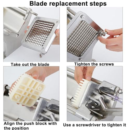 tonchean French Fry Cutter, Wall Mount or Fixed Counter