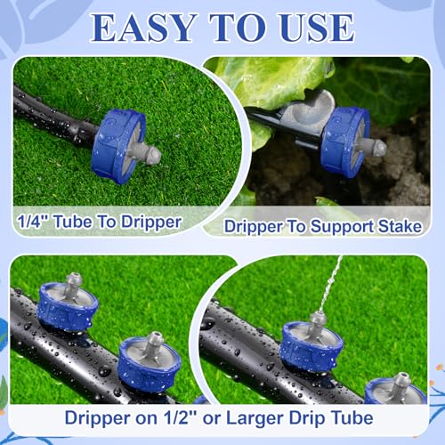 60Pcs 0.75 GPH Drippers Pressure Compensating Drip Emitters - color: 60 PCS 0.75GPH