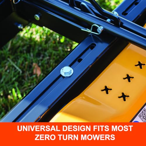 Agri-Fab 48 in Zero Turn Riding Lawn Mower Front Mount Dethatcher with 24 Spring Tines and Anti-Scalp Wheels