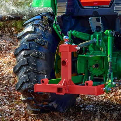 3 Point Hay Spear Tractor Hitch Receiver Gooseneck Ball Drawbar