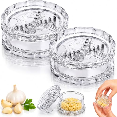 Transparent Manual Garlic Twist, Multi-Functional Mincer & Grinder for Garlic, Onion, Ginger, Herbs, Nuts, Impact Resistant Kitchen Gadget & Home Accessory