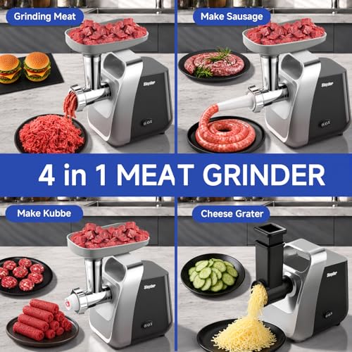 Electric Meat Grinder for Home,Sausage Stuffer and Kubbe Maker
