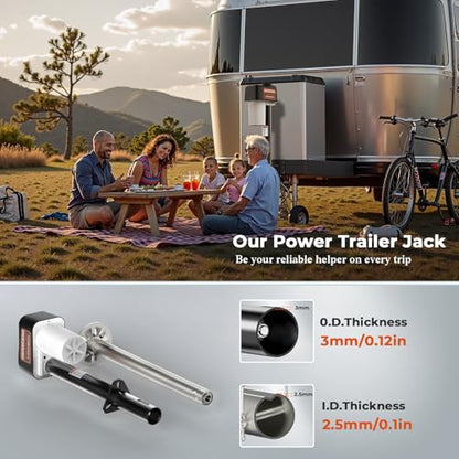 Electric Trailer Jack 7500LBS, 12V A-Frame Tongue Jack, Heavy Duty RV Jack - size: Trailer Jack