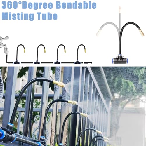 49.21Ft Drip Irrigation Kit System, 360° Bendable Garden Irrigation System - size: 49.21Ft