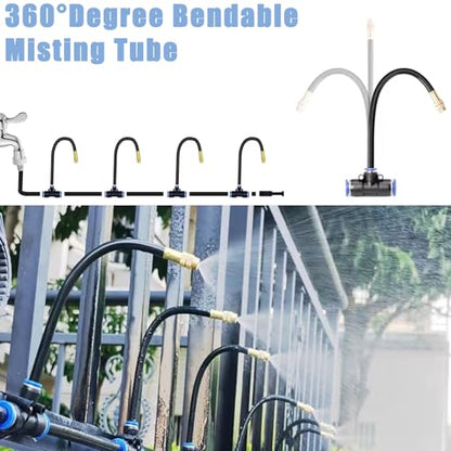 49.21Ft Drip Irrigation Kit System, 360° Bendable Garden Irrigation System - size: 49.21Ft