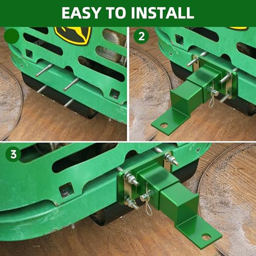 ForoGore Lawn Mower Rear Hitch Receiver Adapter for John Deere Z-Trak Zero Turn Mowers Z224 Z225 Z245 Z425 Z445 Z910 Z920 Z925 Z950 Z960 – 2" Receiver Heavy Duty Steel