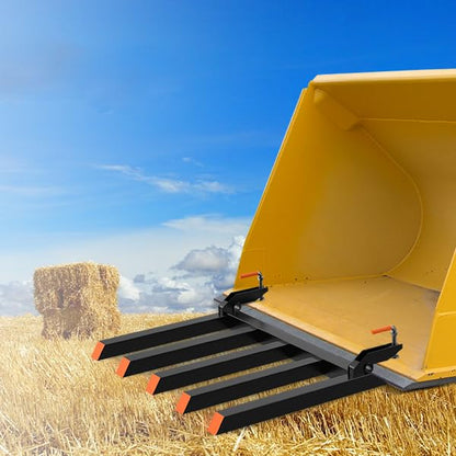 Garvee Clamp on Debris Forks for 48" Bucket, 2500 LBS Pallet Fork