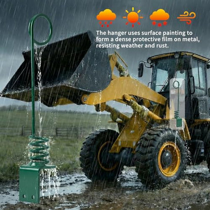 Skid Steer Hydraulic Hose Saver Spring - 0.3" Thick Plate (8cm) - color: 2pcs Green
