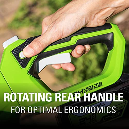 Greenworks 24V 22" Cordless Laser Cut Hedge Trimmer, Tool Only - size: 22 in, style: Tool Only
