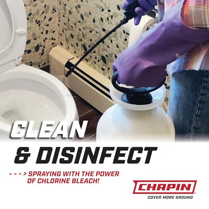 CHAPIN 22274 1-Gallon Bleach Sprayer, Resistant Seals, 2 Pack - size: 1 Gallon Deluxe, 2Pk
