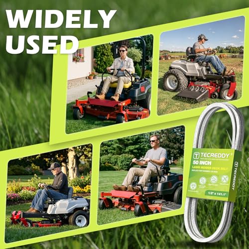119-8820 Deck Belt for Toro 50 Inch TimeCutter SS5000 MX5000 5000 MX5060 75750 75755 Exmark Quest Zero Turn Lawn Mower 119-8820-SL SS5060 74630 74632 75751 - Aramid Cord, 1/2" x 141.1" - size: 141.1"L x 0.5"W