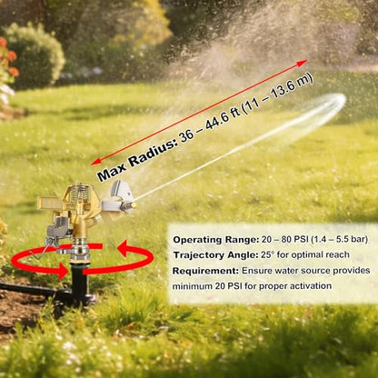 Triumpeek 2-Piece 1/2" Brass Impact Sprinkler Heads