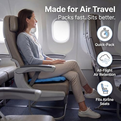 Whispering Winds Inflatable Seat Cushion - color: Blue - 1pack, size: Large