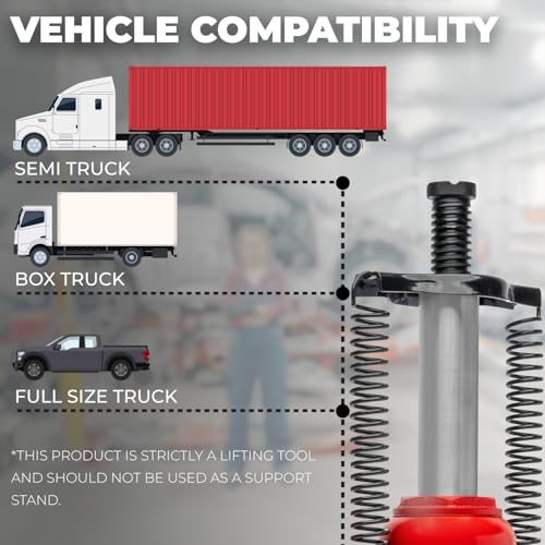 Stark USA 22 Tons Pneumatic Air Bottle Hydraulic Manual Bottle Jack Hoist Maintenance of Automobiles, Agricultural Vehicles, Trucks, Mobile Machinery - size: 22 Tons Pneum