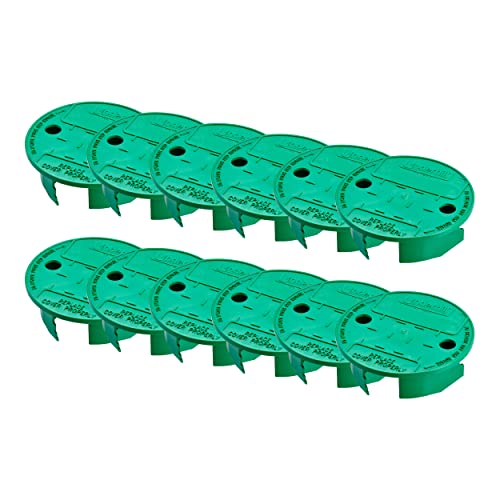Underhill Sprinkler Valve Round Box Lid, VersaLid 6 Inch to 7 Inch Universal Cover for Automatic Irrigation System, Green, VL-6-24, 24 Pack - color: Green - 24 Pack, size: 6 Inch