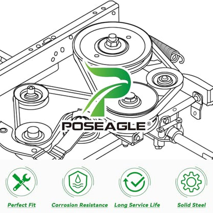 2 Pcs GY22172 Idler Pulley with GY20629 Idler Pulley for D140 Deck - color: A6 1xGY20629+2xGY22172