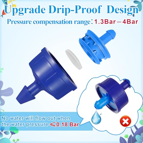 30Pcs 0.5 GPH Pressure Compensating Drip Emitters - color: 30 PCS 0.5GPH