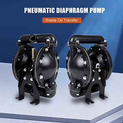 Dollate QBY4-25L Air Operated Double Diaphragm Pump, 1 inch Outlet