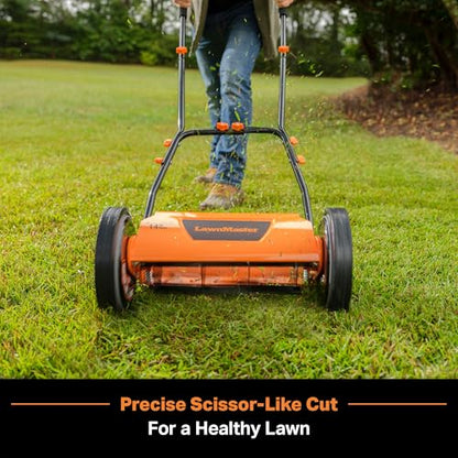 LawnMaster LMRM1401 Push Reel Lawn Mower 14-Inch 5-Blade - size: 14-Inch