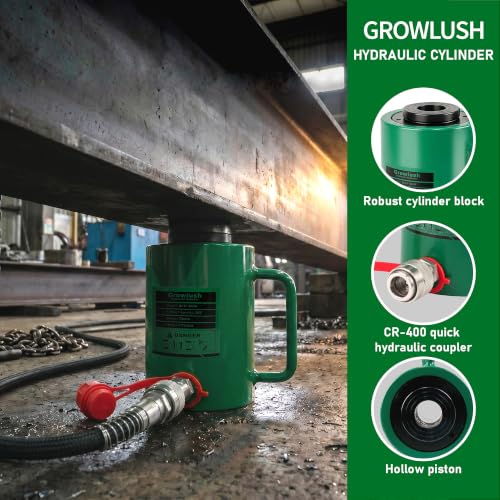 30T Hollow Hydraulic Cylinder Jack 2" (50mm) Stroke Hydraulic Ram - size: RCH-3050