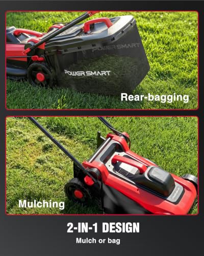 Small Corded Lawn Mower, 14 Inch, Reliable 12.5-Amp Motor, Lightweight