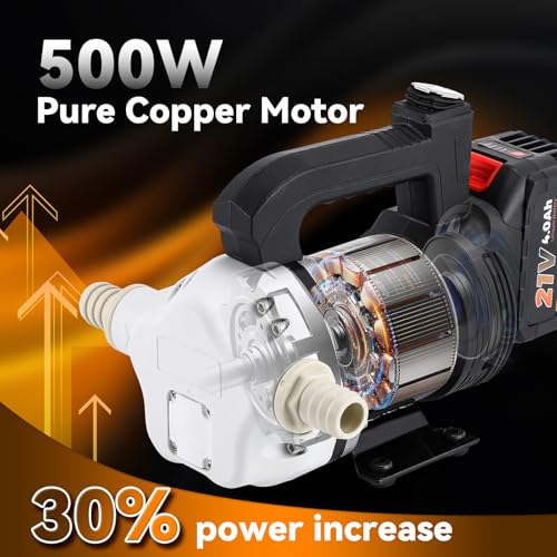 Poafamx DEF Transfer Pump with 4Ah Battery 10GPM Diesel Exhaust Fluid Pump