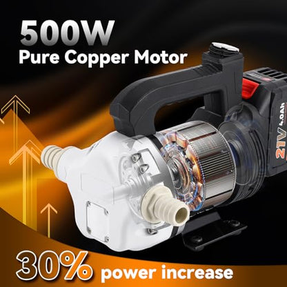 Poafamx DEF Transfer Pump with 4Ah Battery 10GPM Diesel Exhaust Fluid Pump