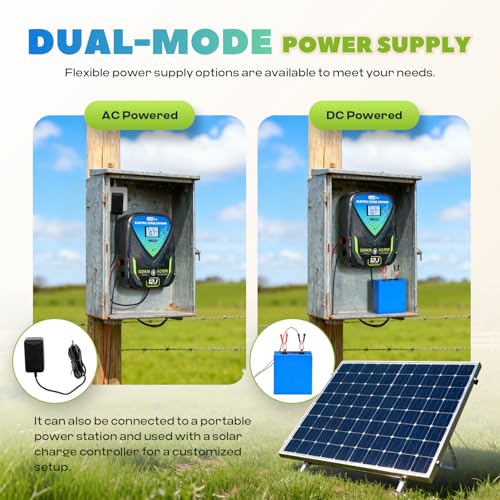 12J AC/DC Fence Charger, 10KV, 120KM Range