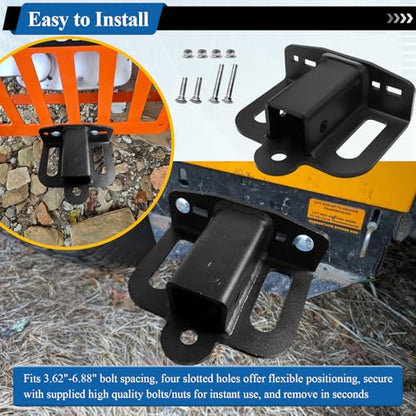 Zero Turn Lawn Mower Hitch w/2" Receiver for Many Models Lawn Mower,ATV - style: 2 Inch Lawn Mower Hitch