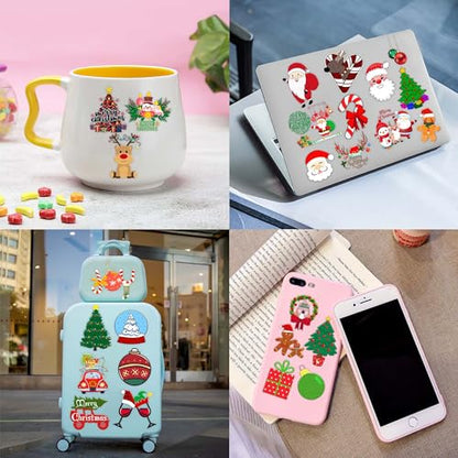 120 PCS Christmas Temporary Tattoos Stickers for Women Kids Adults - color: Christmas