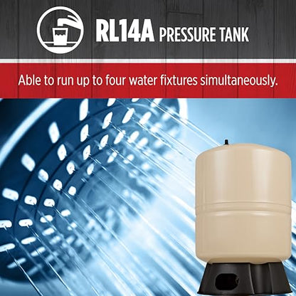 Red Lion RL14A, Vertical Pre-Charged Well Pressure Tank, 14 gallon - style: 14 Gallon Vertical