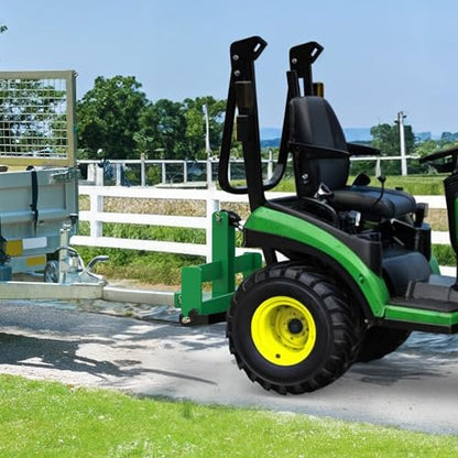 YINTATECH 3 Point Hitch Receiver with Suitcase Weight Brackets Category 1 - color: Green
