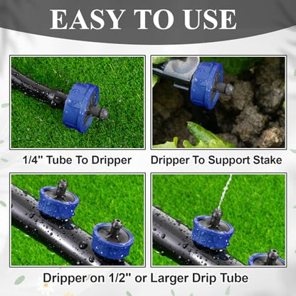 30Pcs 1 GPH Drippers Pressure Compensating Irrigation Emitters - color: 30 PCS 1GPH