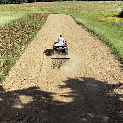 YINTATECH 4' x 4' Heavy Duty Chain Drag Harrow for ATV/UTV/Tractor - size: 4 x 4 Ft