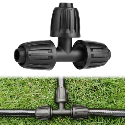 1/2 Inch Drip Irrigation Tee Fittings,10-Pack - size: 1/2" Tee-10P