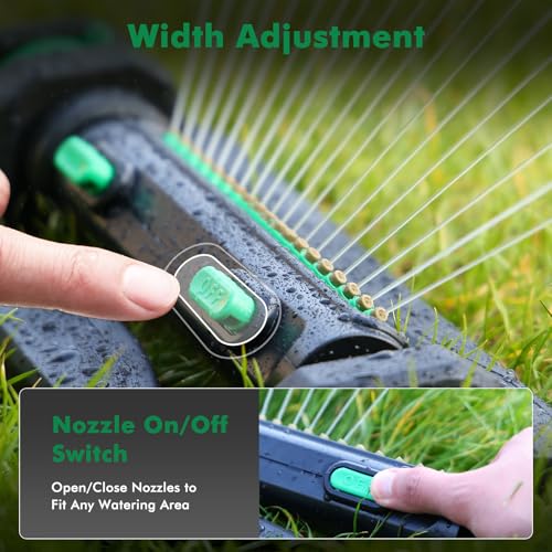 RESTMO Turbo Oscillating Sprinklers for Yard,Sprinkler with Weighted Base