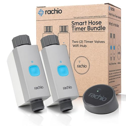 Rachio Smart Hose Timer Bundle: Faucet Timer, 2 Valves + 1 WiFi Hub - size: Smart Hose Timer (2 Valves, 1 WiFi Hub)