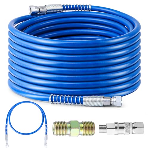 50Ft x 1/4"NPT Airless Paint Sprayer Hose Kit, 8500PSI High Pressure