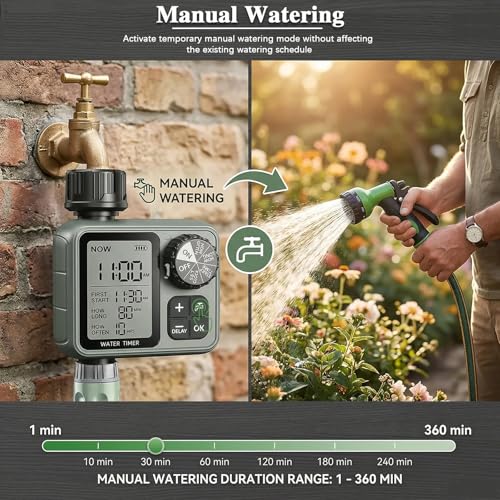 Digital Pogrammable Hose Timers with Rain Delay/Manual/Automatic