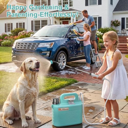Battery Powered Garden Sprayer 1.8 Gallon, Lightweight 3 Nozzles,5 Patterns - size: 1.8gal