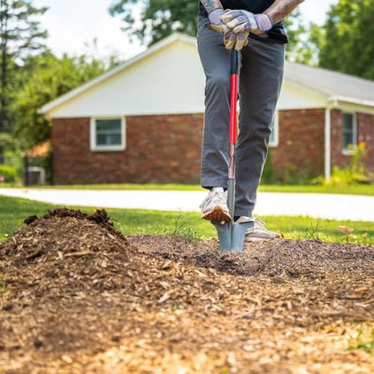 Root Slayer 22311 Nomad Garden Spade, Serrated Edge, Red - color: Red, size: Medium