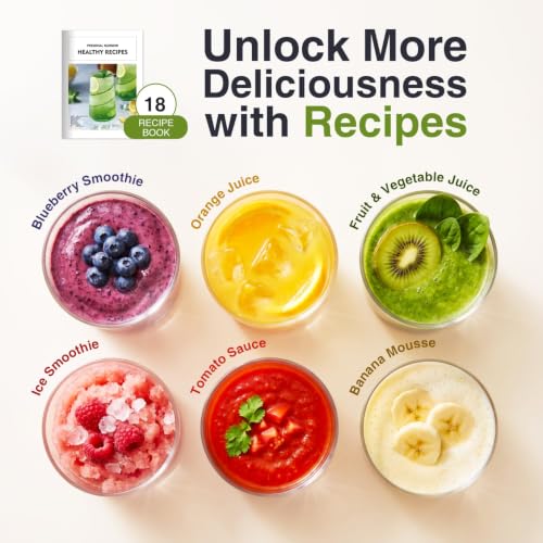 KOIOS Smoothie Blender Kitchen, 900W Personal Blenders with 3 To-Go Cups - color: Grey Blue