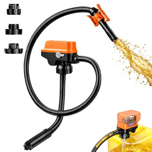 Cordless Fuel Transfer Pump, 3.2 GPM Portable Fuel Pump Supports Dewalt 20V