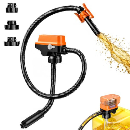 Cordless Fuel Transfer Pump, 3.2 GPM Portable Fuel Pump Supports Dewalt 20V